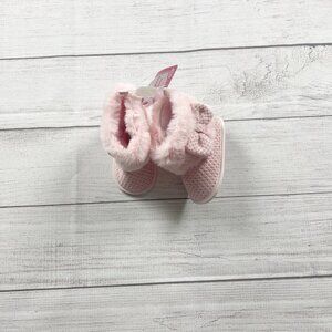 Nwt Stepping Stones Solid Bow Crib Boots